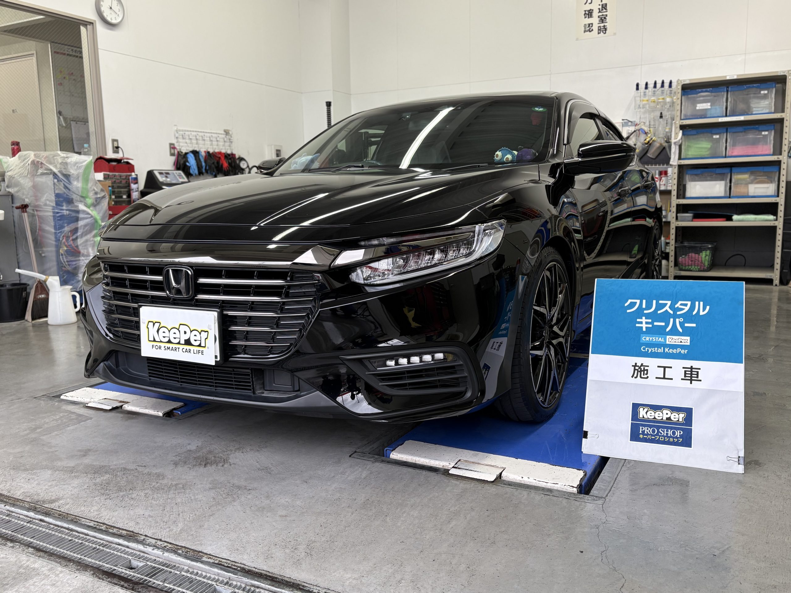 クリスタルキーパー施工車